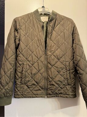 Aeropostale Olive Green Quilted Jacket
